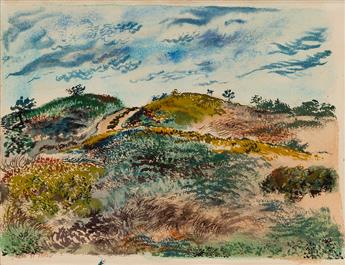 GEORGE GROSZ Truro, Cape Cod Landscape.